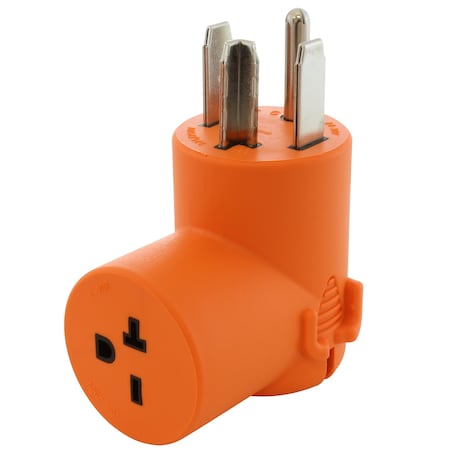 Ac Works Plug Adapter, 6-20R, 14-30P, 0 ft., Orange AD1430620